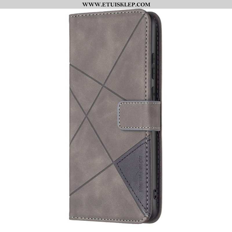 Etui Folio do Samsung Galaxy M23 5G Kolorowe Trójkąty Binfena